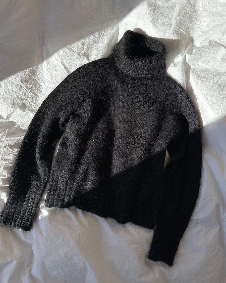 Caramel Sweater Strickpaket - Ecopuno und Silkhair