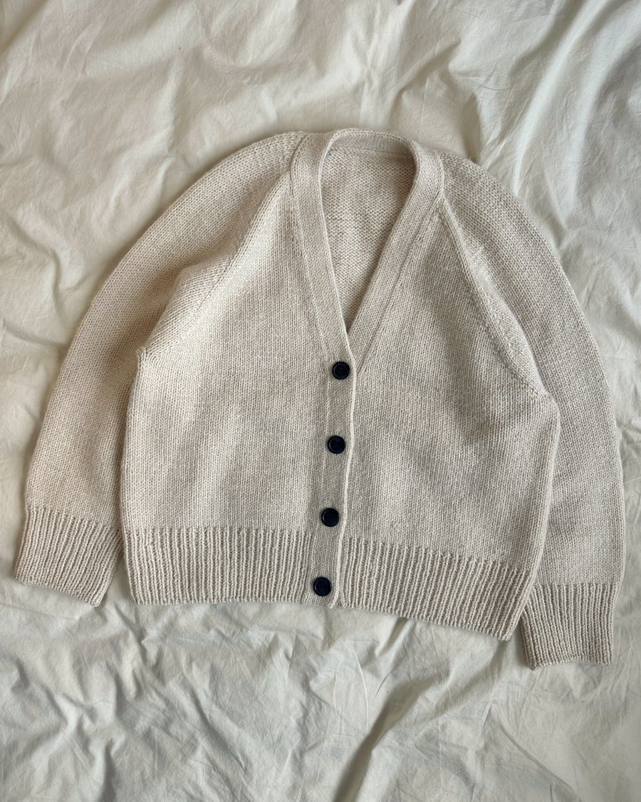 Champagner Cardigan Strickpaket - Cool Wool Big und Silkhair