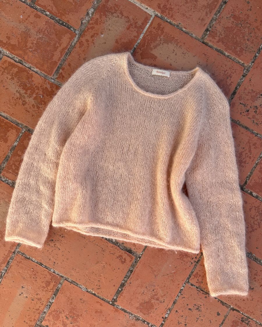 Kumulus Bluse O-Neck Strickpaket - Silkhair doppelfädig