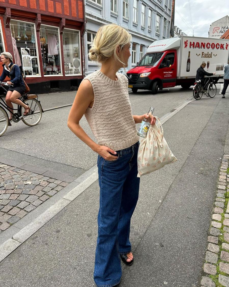 Sille Slipover Strickpaket - Cool Wool Big