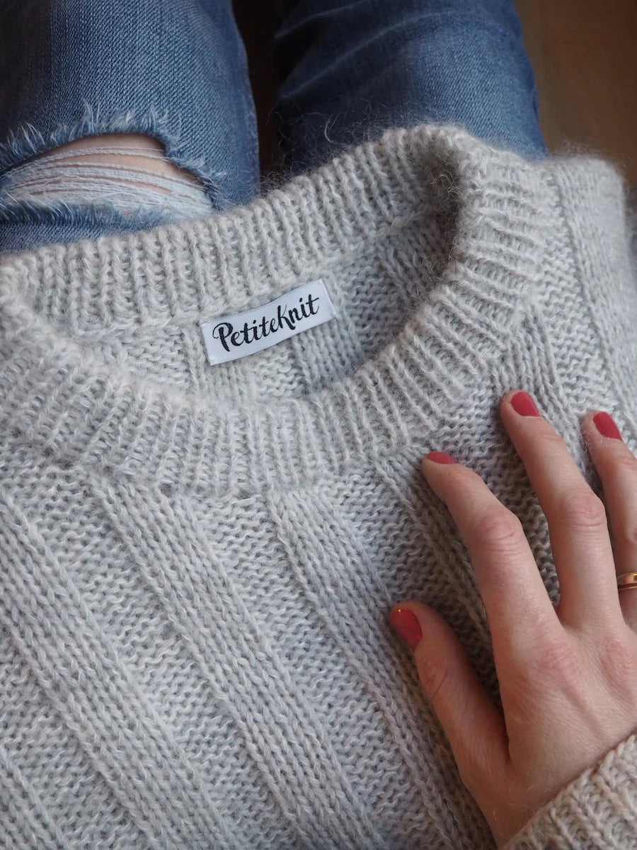 Längststreifen Pullover Strickpaket - Cool Wool und Silkhair