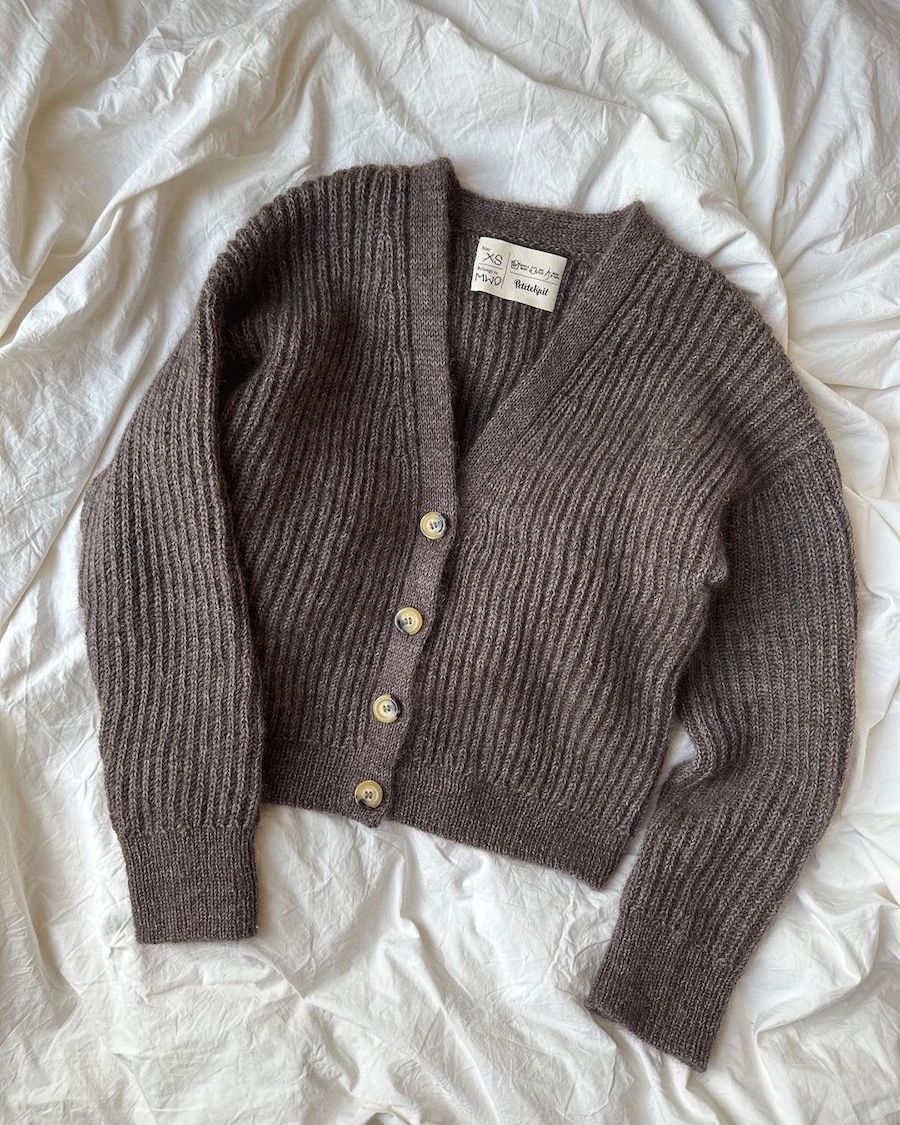 Agnete Cardigan Strickpaket - Cool Wool und Silkhair