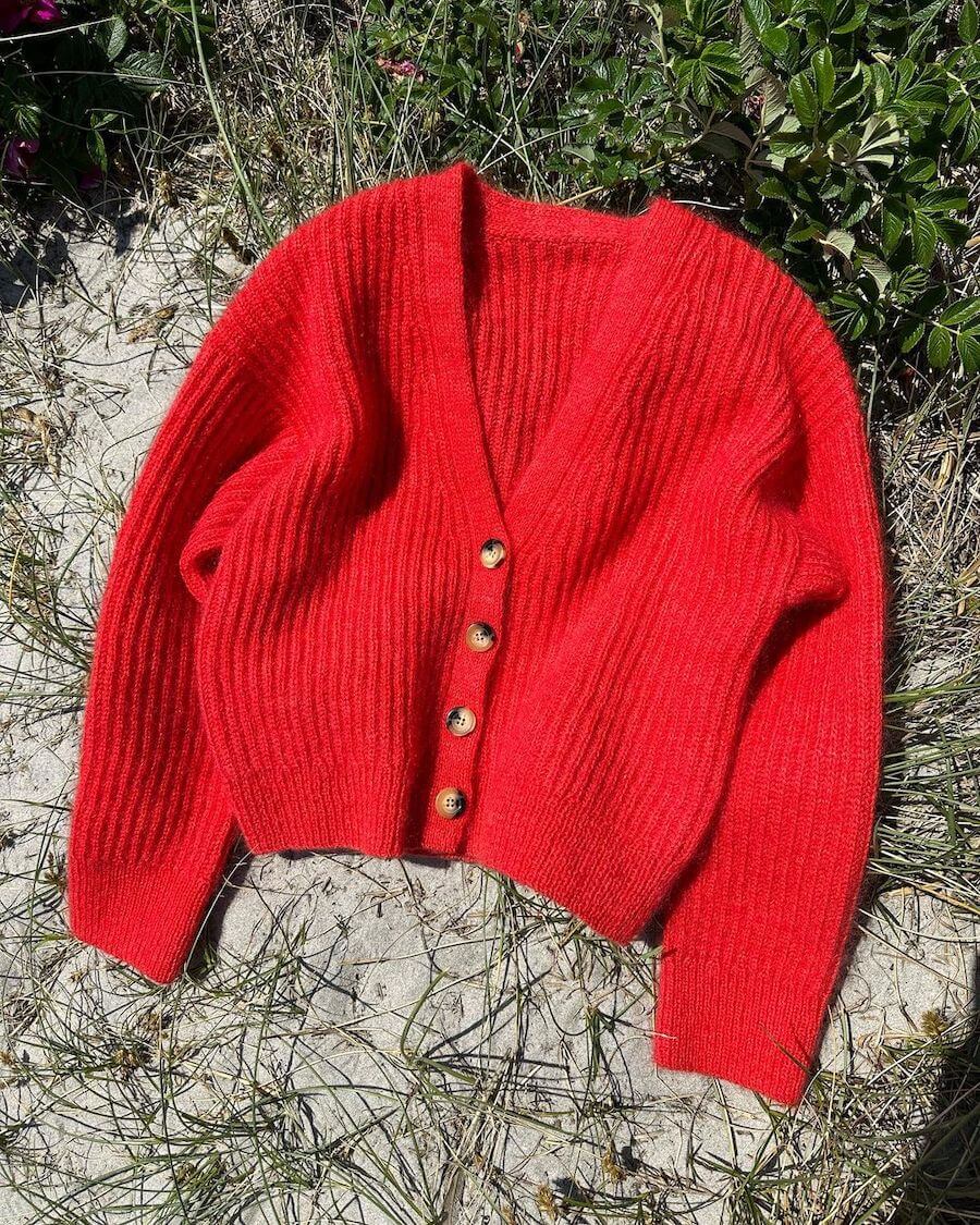 Agnete Cardigan Strickpaket - Cool Wool und Silkhair