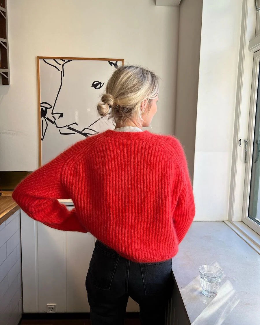 Agnete Cardigan Strickpaket - Cool Wool und Silkhair