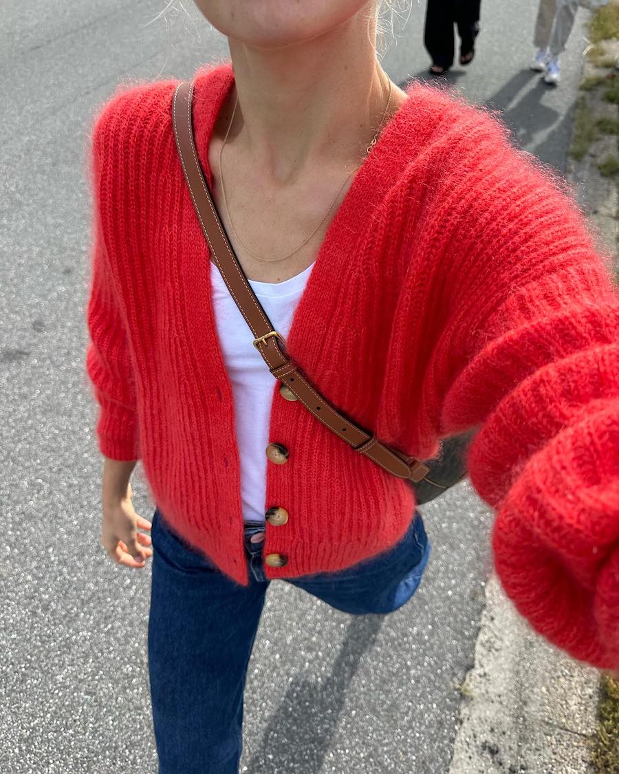 Agnete Cardigan Strickpaket - Cool Wool und Silkhair