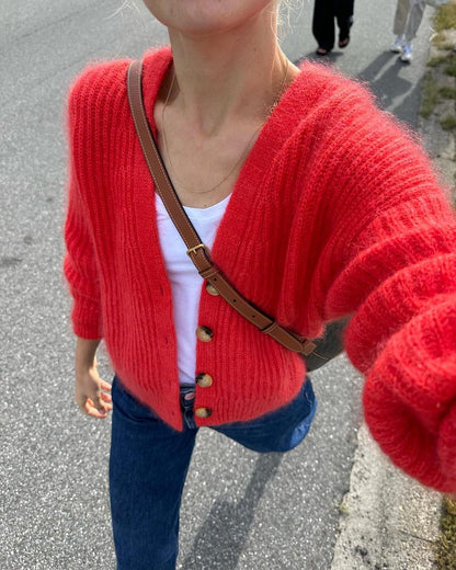 Agnete Cardigan Strickpaket - Cool Wool und Silkhair