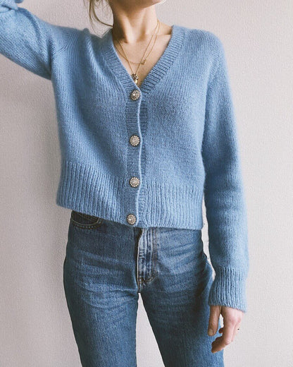April Cardigan Strickpaket - Ecopuno und Silkhair