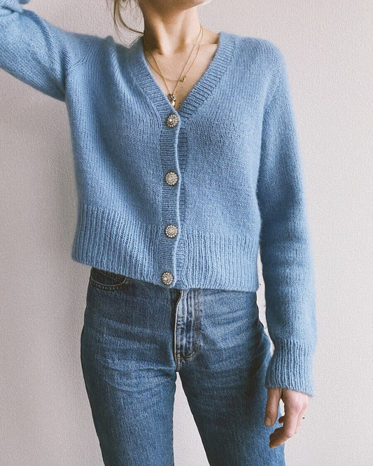 April Cardigan Strickpaket - Ecopuno und Silkhair
