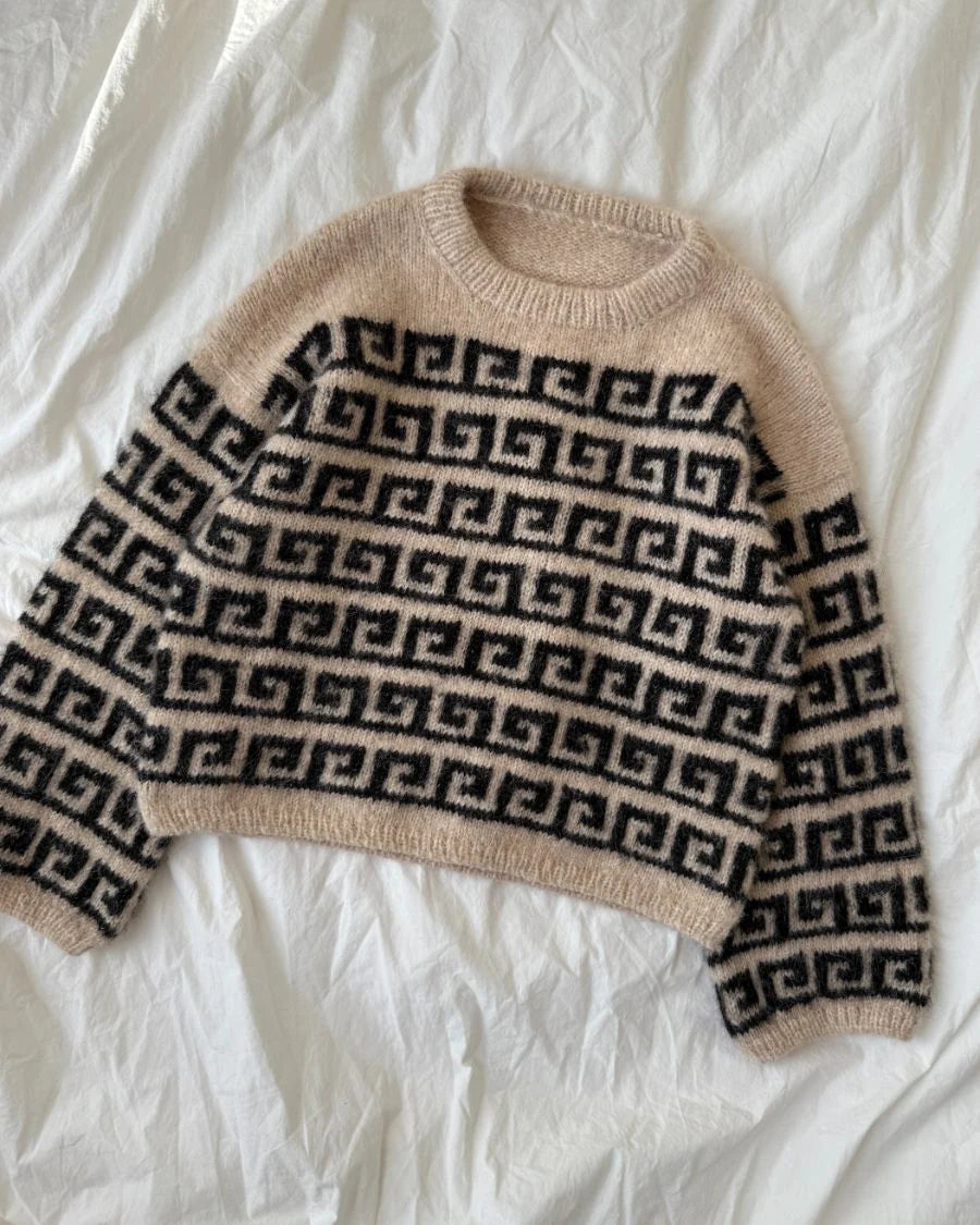 Athene Sweater Strickpaket - Natural Alpaca Pelo