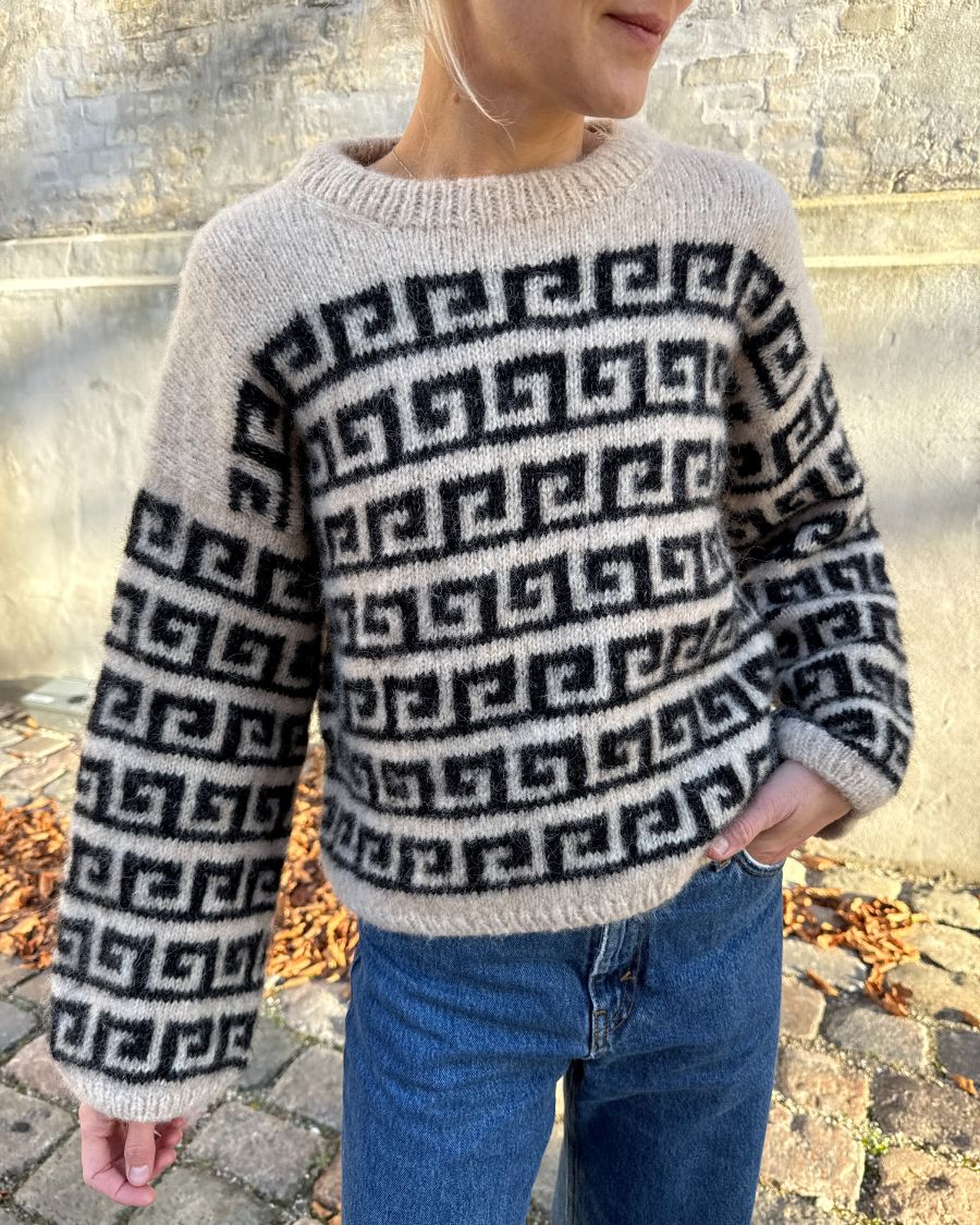 Athene Sweater Strickpaket - Natural Alpaca Pelo