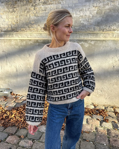 Athene Sweater Strickpaket - Natural Alpaca Pelo