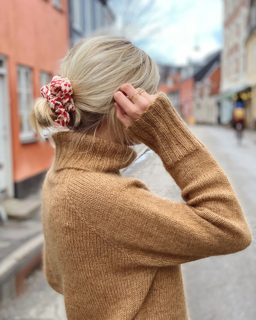 Caramel Sweater Strickpaket - Ecopuno und Silkhair