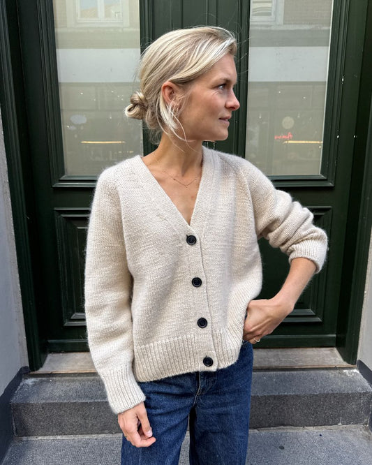 Champagner Cardigan Strickpaket - Cool Wool Big und Silkhair