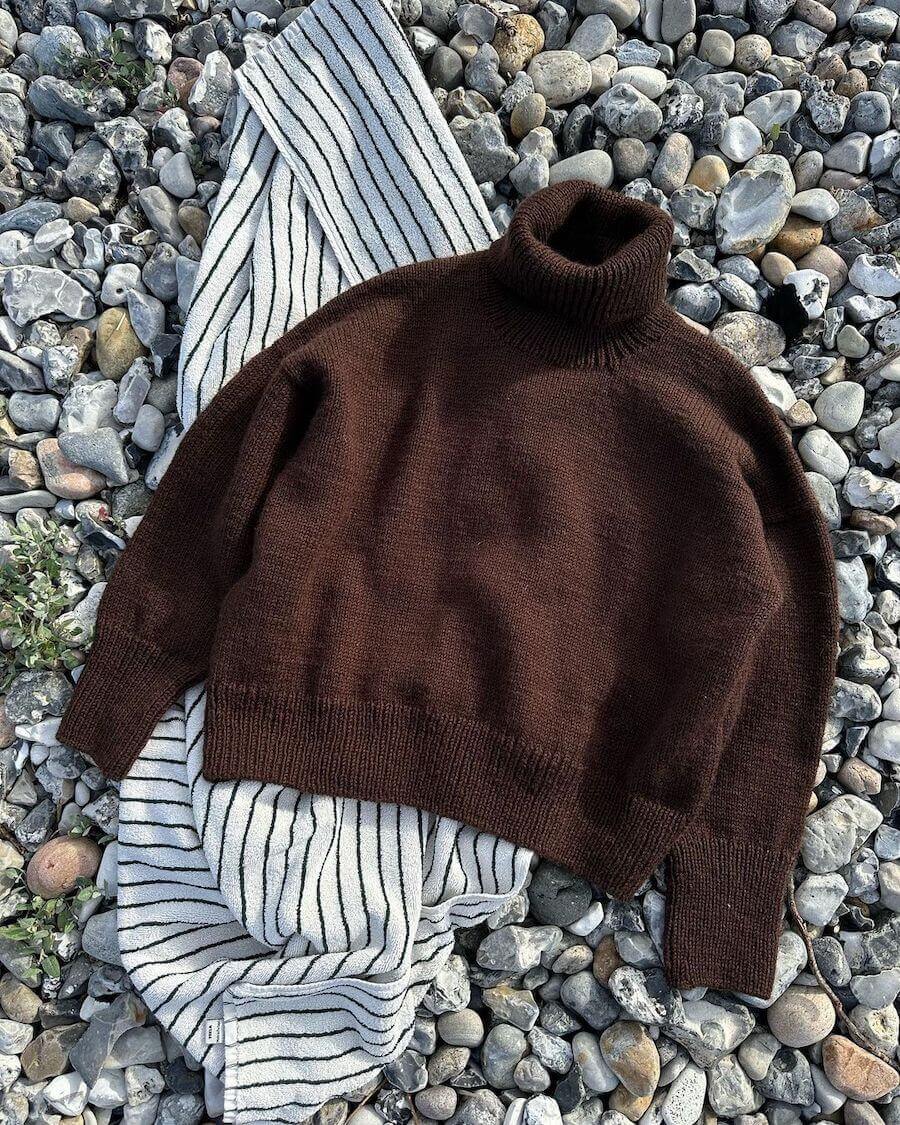 Chestnut Sweater Strickpaket - Alta Moda Alpaca