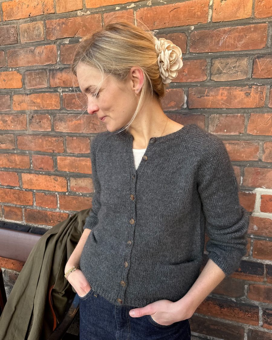 Copenhagen Cardigan Strickpaket - Cool Wool und Silkhair