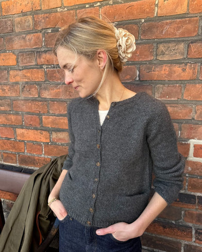 Copenhagen Cardigan Strickpaket - Cool Wool und Silkhair