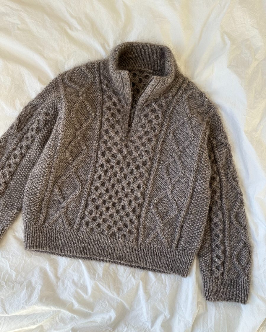 Dagmar Zipper Sweater Anleitung - PetiteKnit