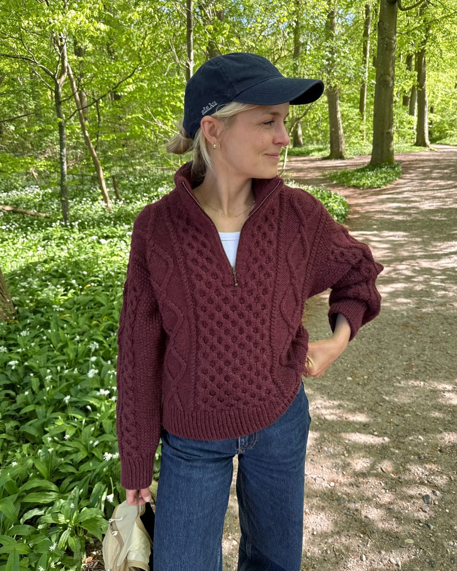 Dagmar Zipper Sweater Strickpaket - Alta Moda Alpaca