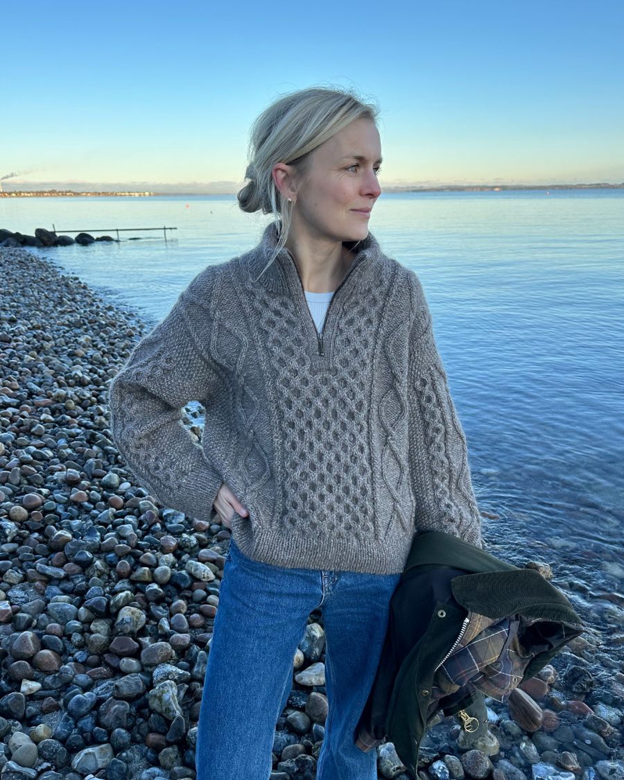 Dagmar Zipper Sweater Anleitung - PetiteKnit