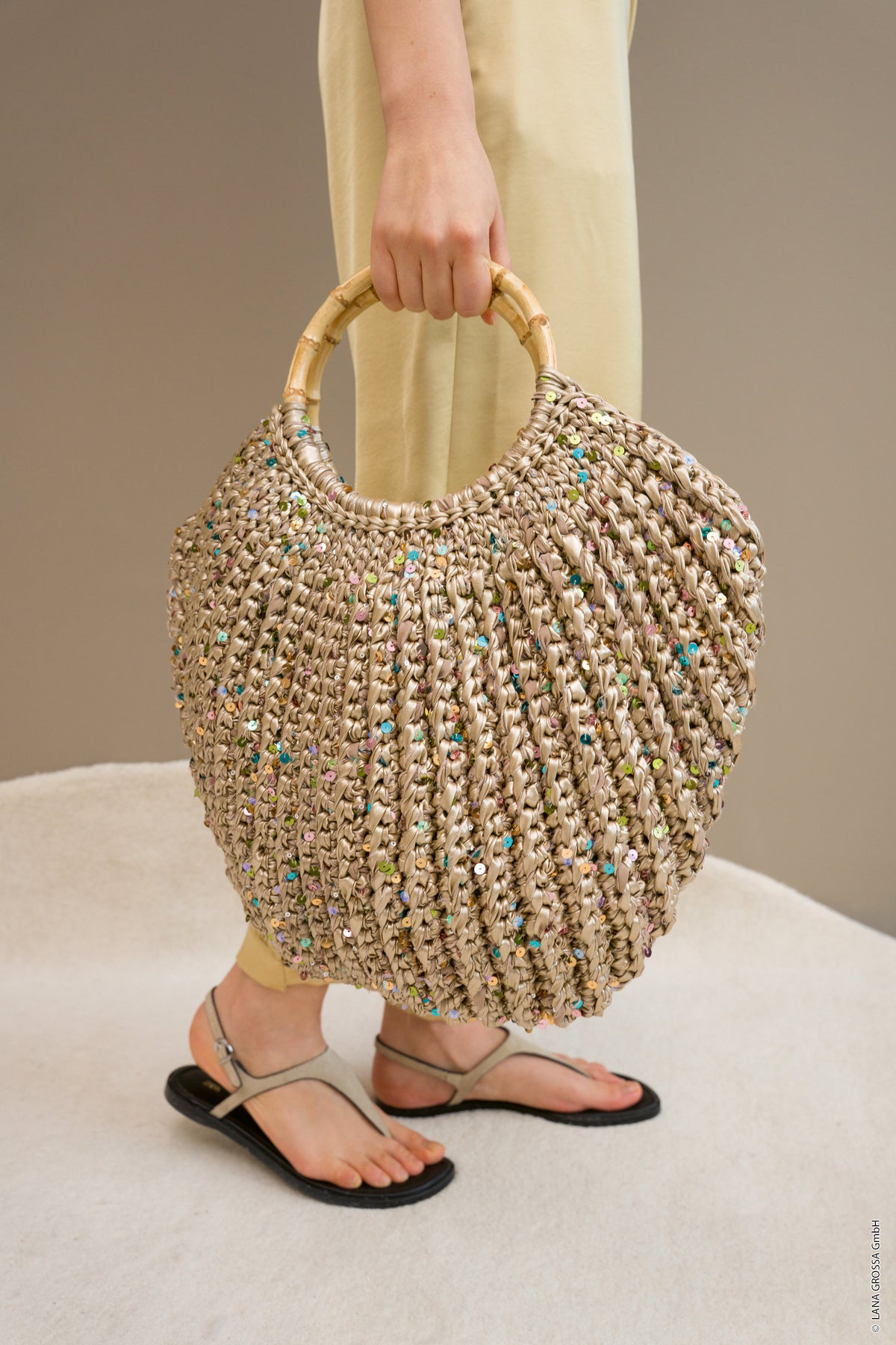 Glitzerkorbtasche Bags 2 Strickpaket - The Loop & Cosmo