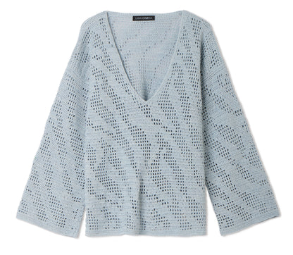 V-Pulli Häkeln 09 Strickpaket - Summer Cashmere