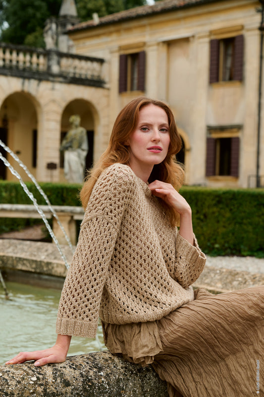 Lochmuster-Pulli Nera 2 Strickpaket - Summer Softness & Glamour