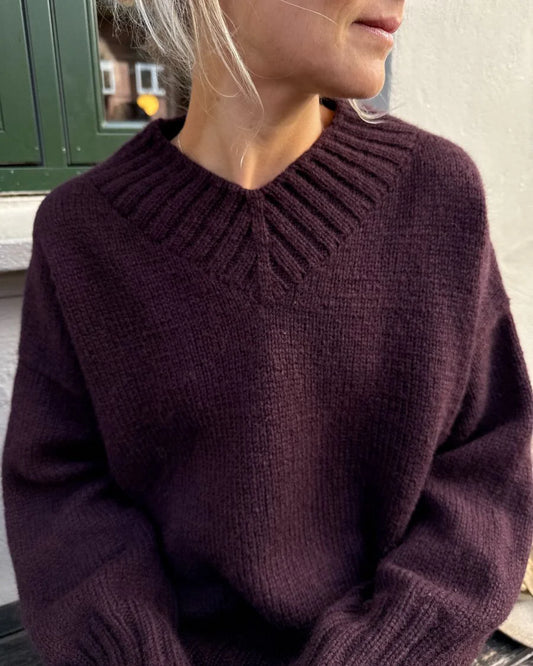 Hannah Sweater V-Neck Anleitung - Petiteknit