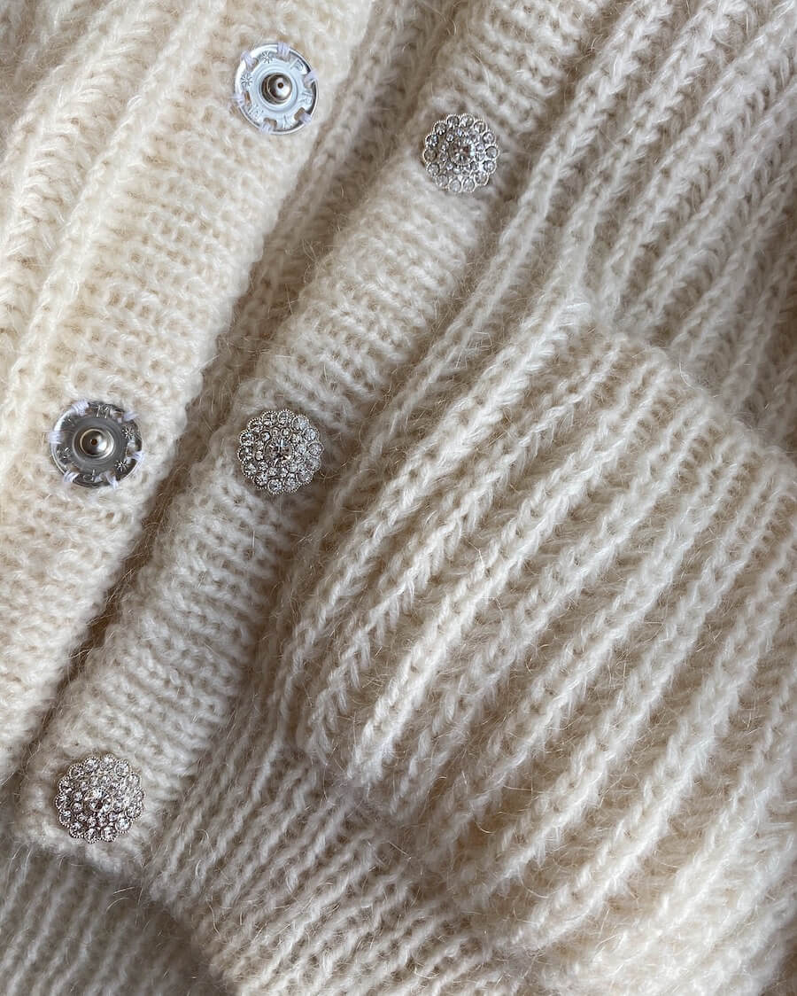 September Jacke Strickpaket - Cool Wool und Silkhair (doppelfädig)