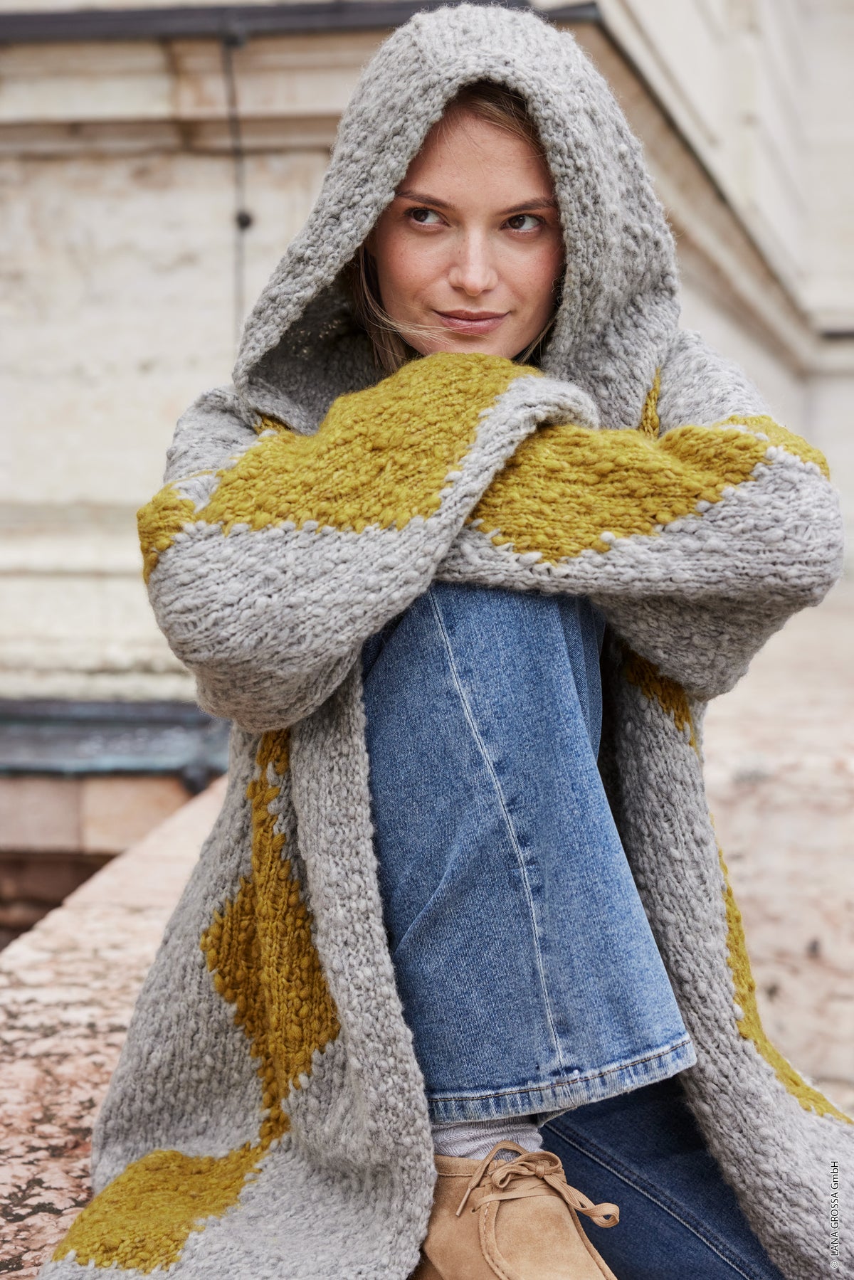 Oversizemantel Caramella (Journal 70)