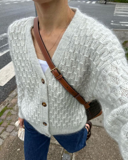 Jenny Jacket V-Neck Strickpaket - Ecopuno und Silkhair