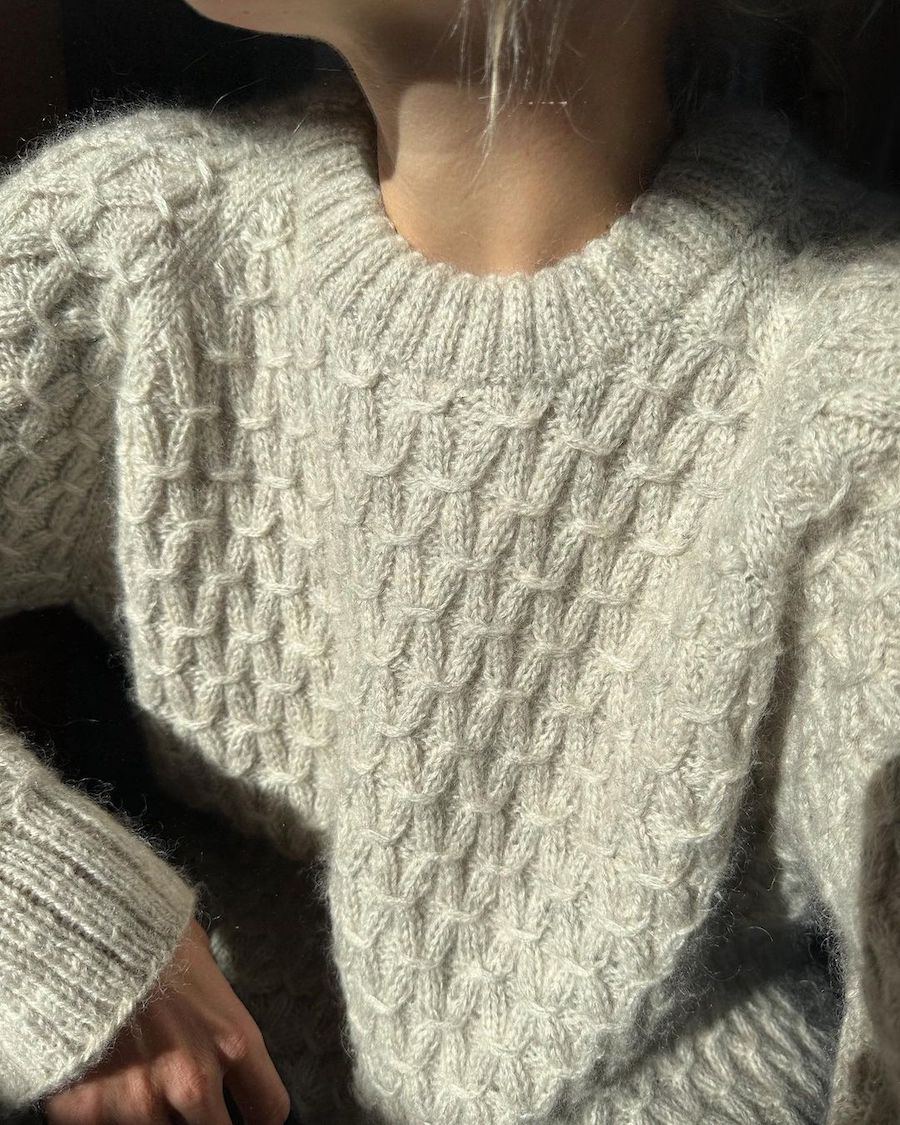 Jenny Sweater Strickpaket - Ecopuno und Silkhair