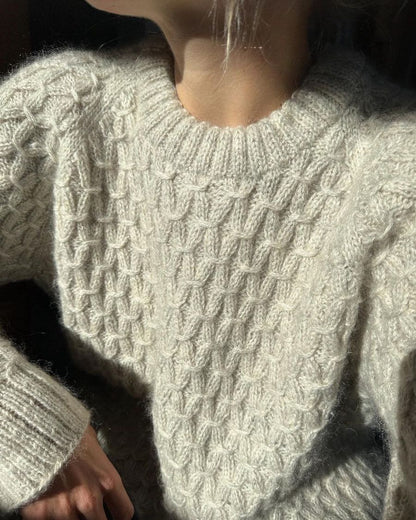 Jenny Sweater Strickpaket - Ecopuno und Silkhair
