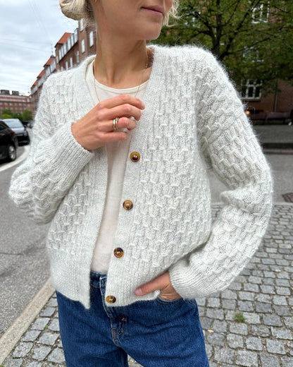 Jenny Jacket V-Neck Strickpaket - Ecopuno und Silkhair