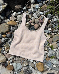 June Top Strickpaket - Cotonella Uni
