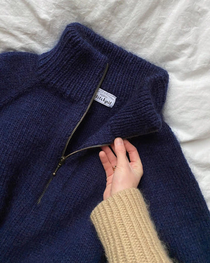 Zipper Sweater Man Strickpaket - Alta Moda Alpaca und Silkhair