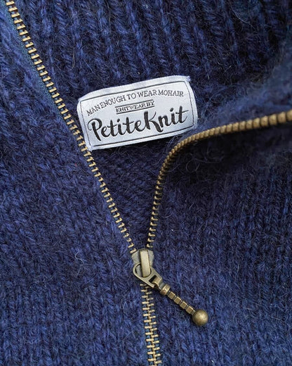 Zipper Sweater Man Strickpaket - Alta Moda Alpaca und Silkhair
