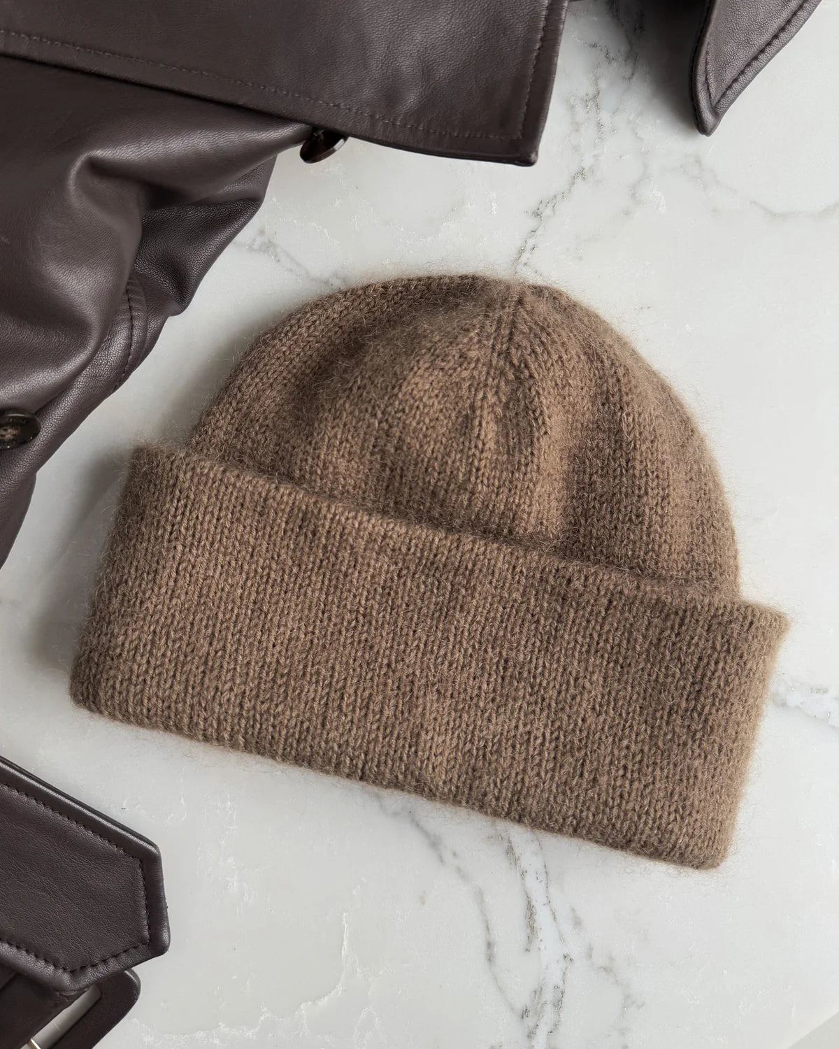 Oslo Mütze Strickpaket - Cool Wool und Silkhair