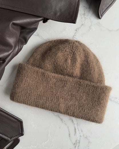Oslo Mütze Strickpaket - Cool Wool und Silkhair