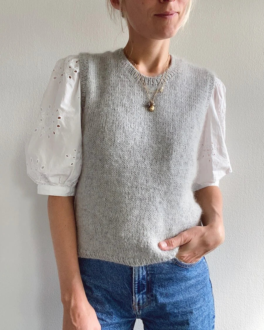 Stockholm Pullunder Strickpaket - Cool Wool und Silkhair