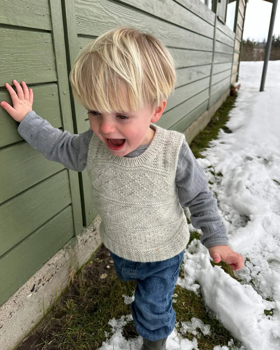 Storm Slipover Junior Strickpaket - Cool Wool Big