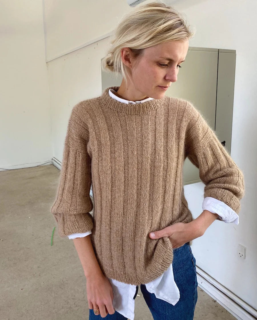 Längststreifen Pullover Strickpaket - Cool Wool und Silkhair