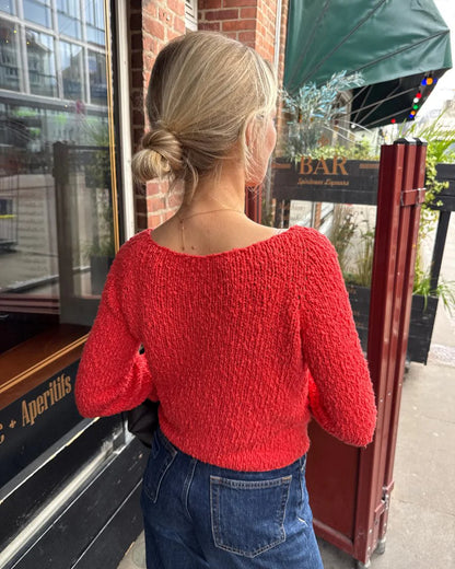 Wave Tee Strickpaket - Popcorn (doppelfädig)