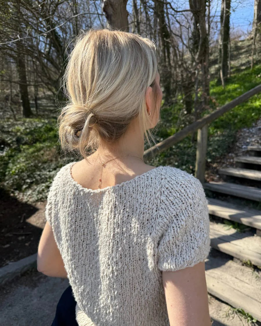 Wave Tee Strickpaket - Popcorn (doppelfädig)