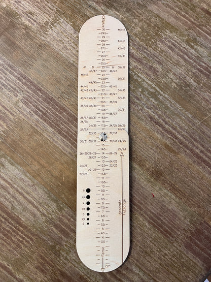Sockenlineal klappbar