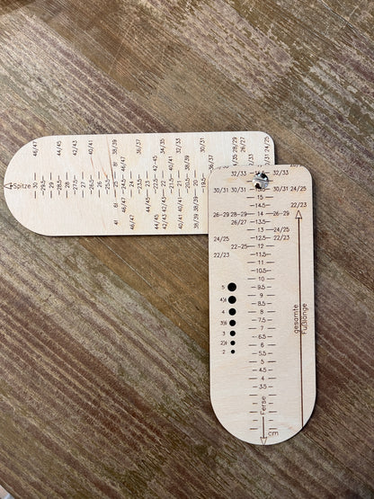 Sockenlineal klappbar